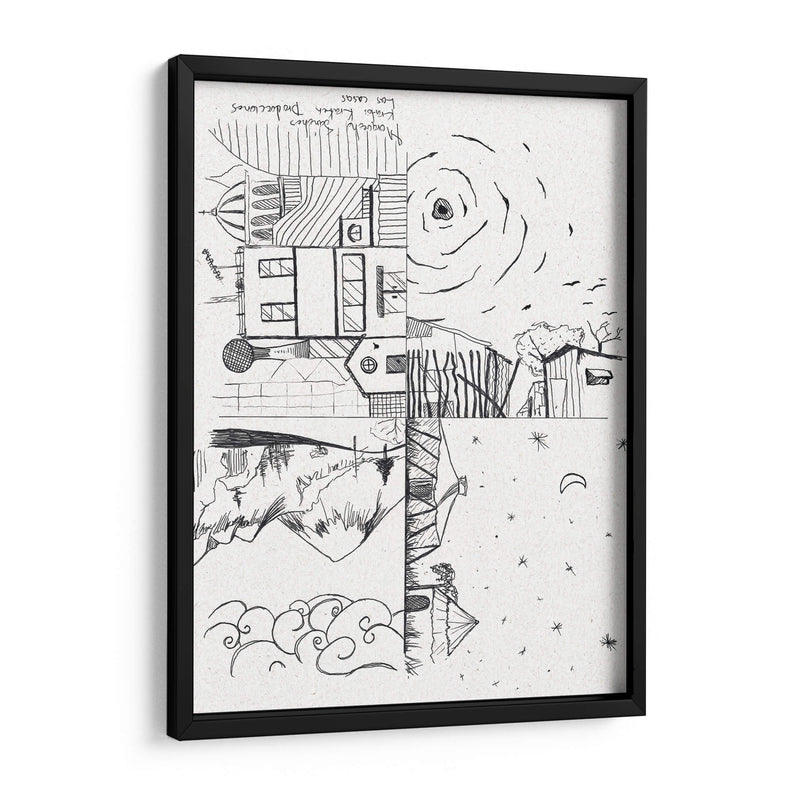 Las casas - Morquecho Sánchez | Cuadro decorativo de Canvas Lab