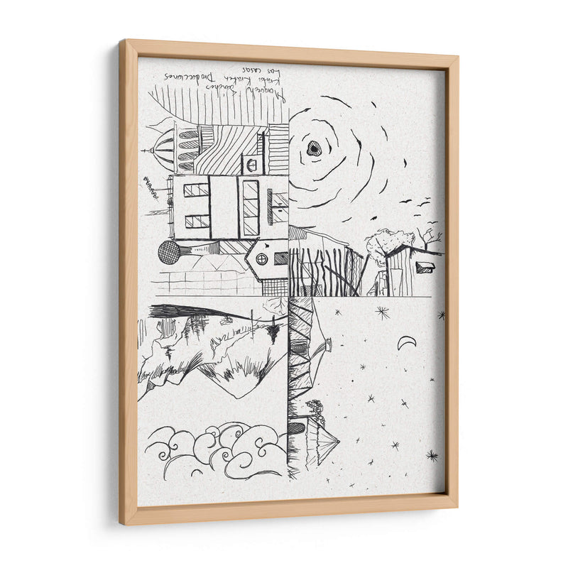 Las casas - Morquecho Sánchez | Cuadro decorativo de Canvas Lab