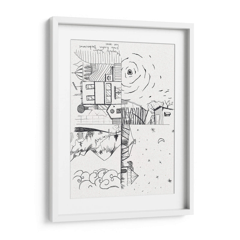 Las casas - Morquecho Sánchez | Cuadro decorativo de Canvas Lab