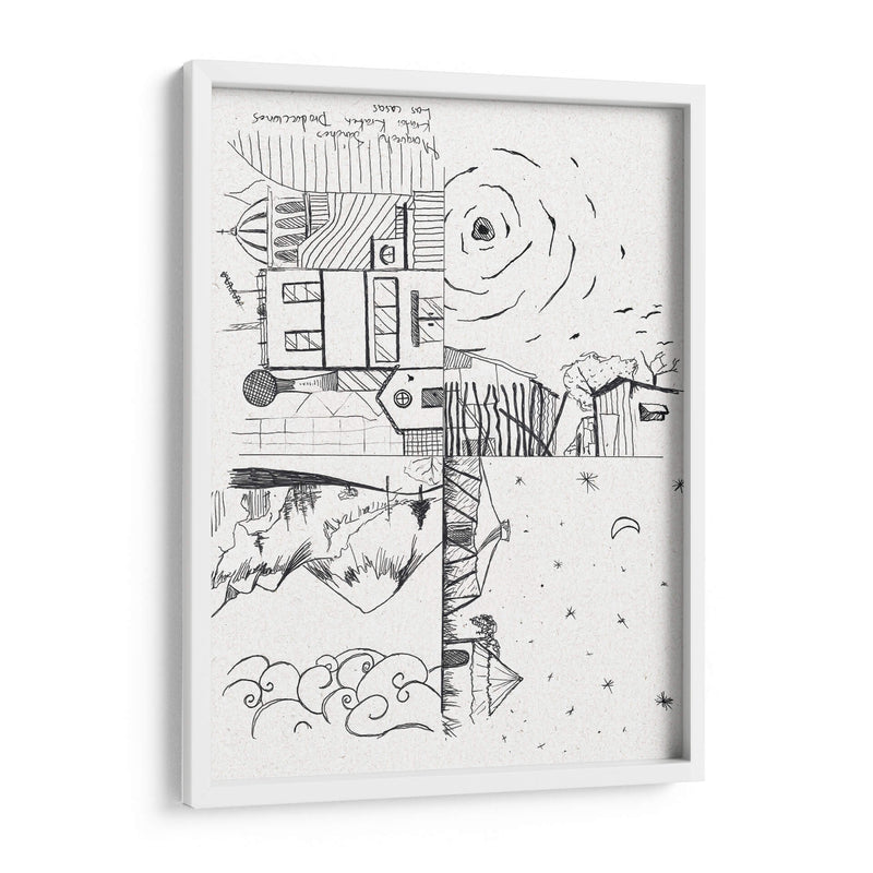 Las casas - Morquecho Sánchez | Cuadro decorativo de Canvas Lab