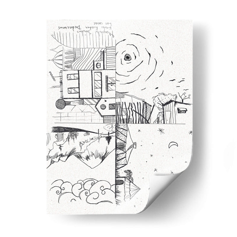 Las casas - Morquecho Sánchez | Cuadro decorativo de Canvas Lab