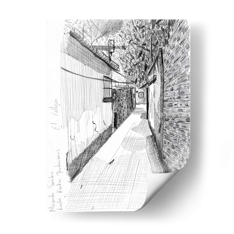 El callejón - Morquecho Sánchez | Cuadro decorativo de Canvas Lab