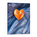 Corazón Naranja de Dulce en un Fondo de Plástico - DeLaVegaGaming | Cuadro decorativo de Canvas Lab