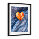 Corazón Naranja de Dulce en un Fondo de Plástico - DeLaVegaGaming | Cuadro decorativo de Canvas Lab