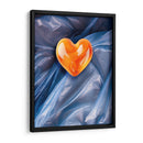 Corazón Naranja de Dulce en un Fondo de Plástico - DeLaVegaGaming | Cuadro decorativo de Canvas Lab