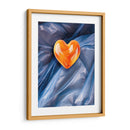 Corazón Naranja de Dulce en un Fondo de Plástico - DeLaVegaGaming | Cuadro decorativo de Canvas Lab