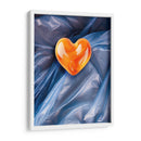 Corazón Naranja de Dulce en un Fondo de Plástico - DeLaVegaGaming | Cuadro decorativo de Canvas Lab