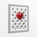 Corazón de Piel Rojo Sobre Piel Blanca - DeLaVegaGaming | Cuadro decorativo de Canvas Lab