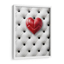 Corazón de Piel Rojo Sobre Piel Blanca - DeLaVegaGaming | Cuadro decorativo de Canvas Lab