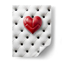 Corazón de Piel Rojo Sobre Piel Blanca - DeLaVegaGaming | Cuadro decorativo de Canvas Lab