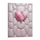 Corazón Rosa de Piel Sobre Piel Rosa Claro - DeLaVegaGaming | Cuadro decorativo de Canvas Lab