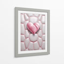 Corazón Rosa de Piel Sobre Piel Rosa Claro - DeLaVegaGaming | Cuadro decorativo de Canvas Lab
