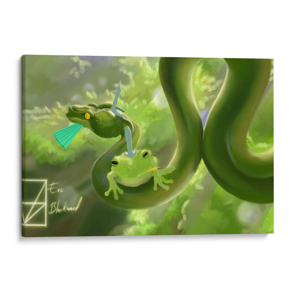 Amigos Anfibios  - Erz Blackwood | Cuadro decorativo de Canvas Lab