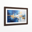 Abstracto Azul Y Dorado - Obed Pereyra | Cuadro decorativo de Canvas Lab