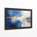 Abstracto Azul Y Dorado - Obed Pereyra | Cuadro decorativo de Canvas Lab