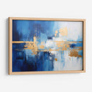 Abstracto Azul Y Dorado - Obed Pereyra | Cuadro decorativo de Canvas Lab