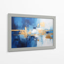 Abstracto Azul Y Dorado - Obed Pereyra | Cuadro decorativo de Canvas Lab