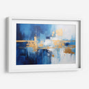 Abstracto Azul Y Dorado - Obed Pereyra | Cuadro decorativo de Canvas Lab