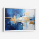 Abstracto Azul Y Dorado - Obed Pereyra | Cuadro decorativo de Canvas Lab