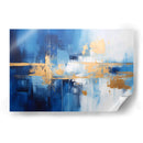 Abstracto Azul Y Dorado - Obed Pereyra | Cuadro decorativo de Canvas Lab