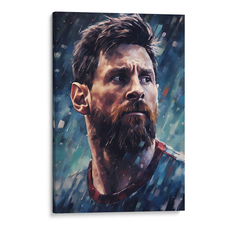 Retrato De Messi - Icon Hunter | Cuadro decorativo de Canvas Lab