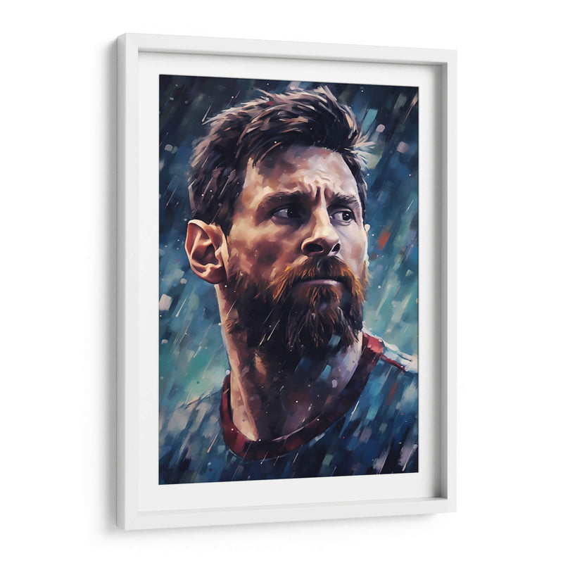 Retrato De Messi - Icon Hunter | Cuadro decorativo de Canvas Lab