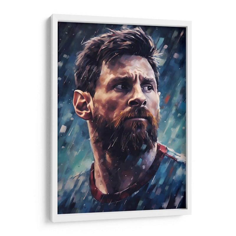 Retrato De Messi - Icon Hunter | Cuadro decorativo de Canvas Lab