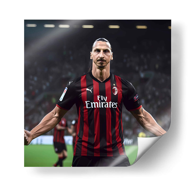 Zlatan Del Milan - Icon Hunter | Cuadro decorativo de Canvas Lab