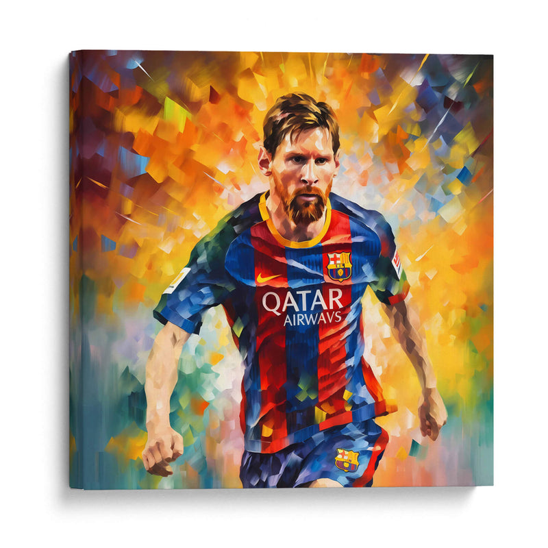 Messi En El Barca - Icon Hunter | Cuadro decorativo de Canvas Lab