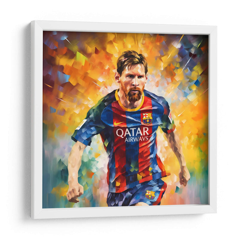Messi En El Barca - Icon Hunter | Cuadro decorativo de Canvas Lab