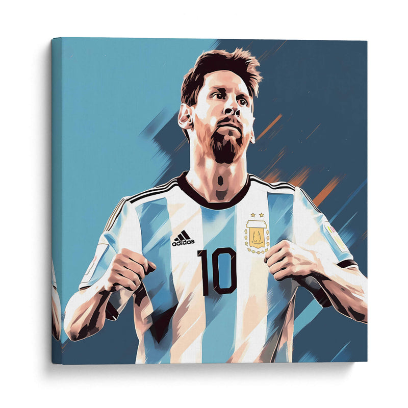 Messi El 10 - Icon Hunter | Cuadro decorativo de Canvas Lab