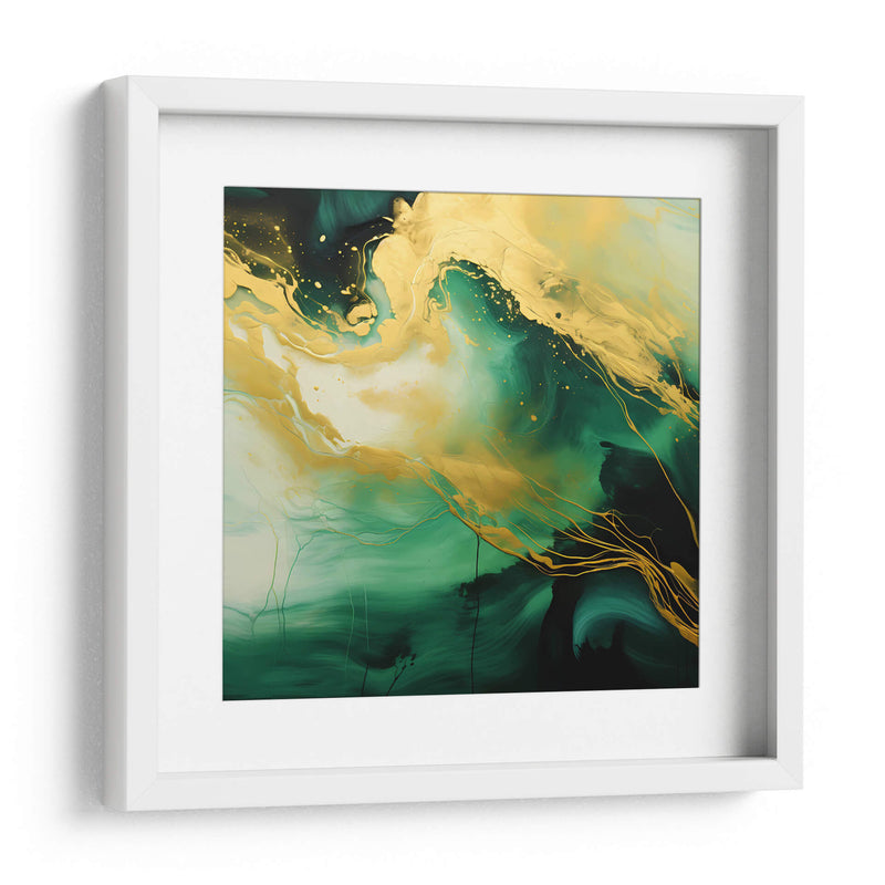 Verde Dorado II - Obed Pereyra | Cuadro decorativo de Canvas Lab