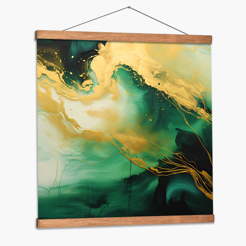 Verde Dorado II - Obed Pereyra | Cuadro decorativo de Canvas Lab