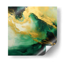 Verde Dorado II - Obed Pereyra | Cuadro decorativo de Canvas Lab