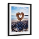 Corazón de Piedras en la Playa - DeLaVegaGaming | Cuadro decorativo de Canvas Lab