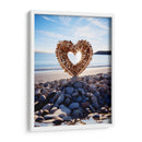 Corazón de Piedras en la Playa - DeLaVegaGaming | Cuadro decorativo de Canvas Lab