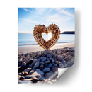 Corazón de Piedras en la Playa - DeLaVegaGaming | Cuadro decorativo de Canvas Lab