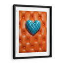 Corazón de Piel Verde Azul Sobre Piel Naranja - DeLaVegaGaming | Cuadro decorativo de Canvas Lab