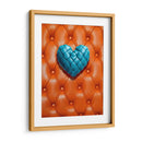 Corazón de Piel Verde Azul Sobre Piel Naranja - DeLaVegaGaming | Cuadro decorativo de Canvas Lab