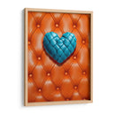 Corazón de Piel Verde Azul Sobre Piel Naranja - DeLaVegaGaming | Cuadro decorativo de Canvas Lab