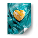 Corazón de Mármol Amarillo Sobre Plástico Verde - DeLaVegaGaming | Cuadro decorativo de Canvas Lab