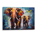 Los Elefantes - Dominico Zafri | Cuadro decorativo de Canvas Lab