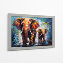 Los Elefantes - Dominico Zafri | Cuadro decorativo de Canvas Lab
