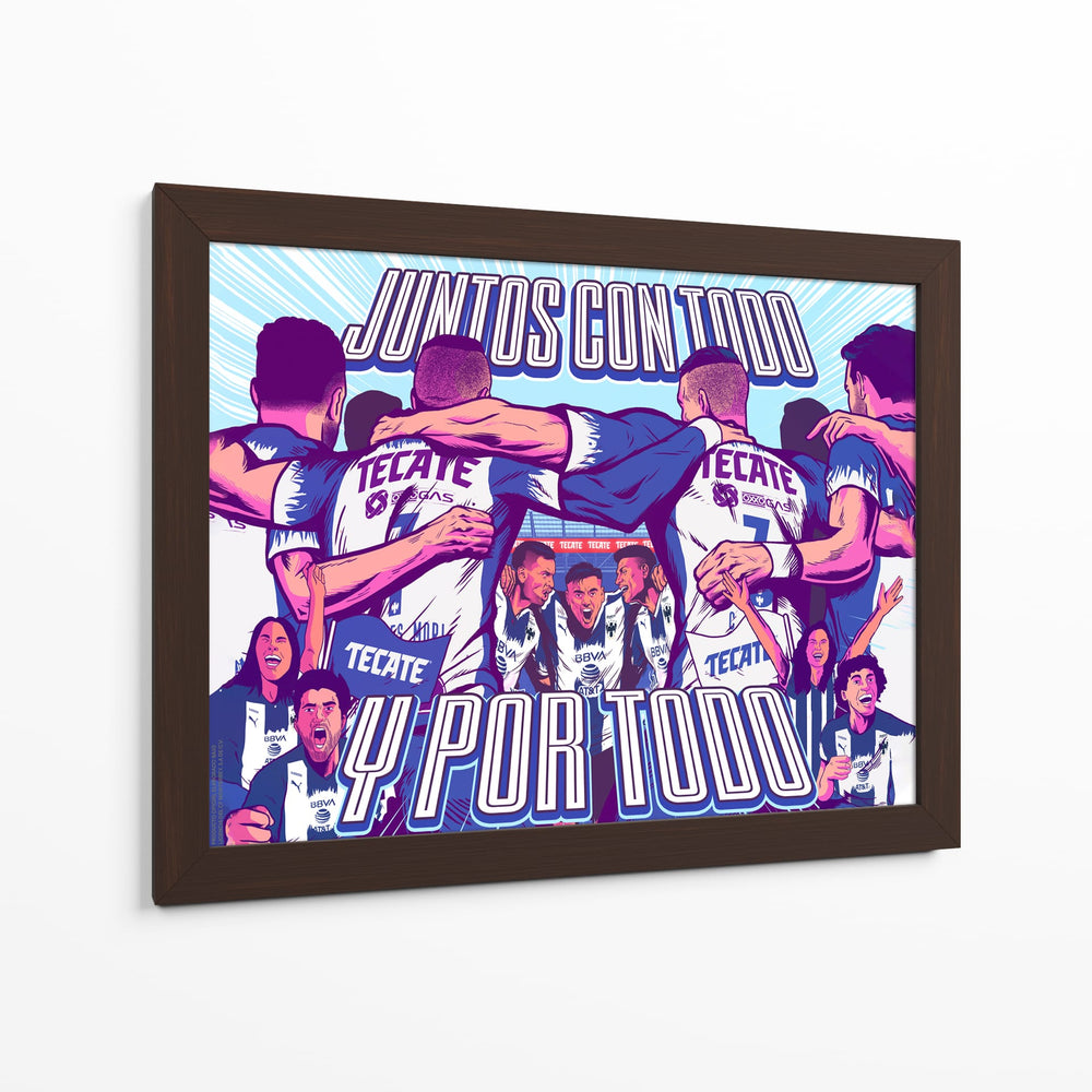 Juntos con todo y por todo - Rayados | Cuadro decorativo de Canvas Lab