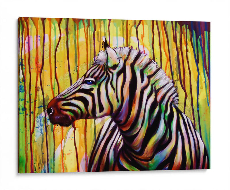 Zebra de colores | Cuadro decorativo de Canvas Lab