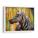 Zebra de colores | Cuadro decorativo de Canvas Lab