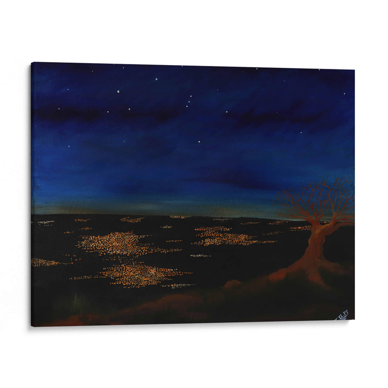 PAISAJE DE NOCHE - Kmiloropeza | Cuadro decorativo de Canvas Lab