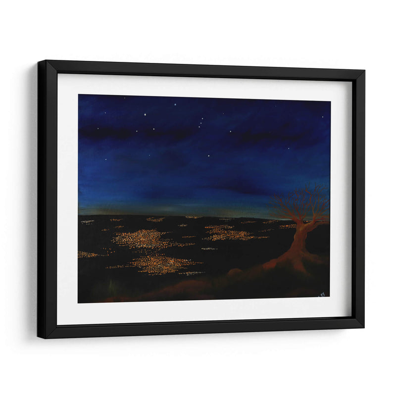 PAISAJE DE NOCHE - Kmiloropeza | Cuadro decorativo de Canvas Lab