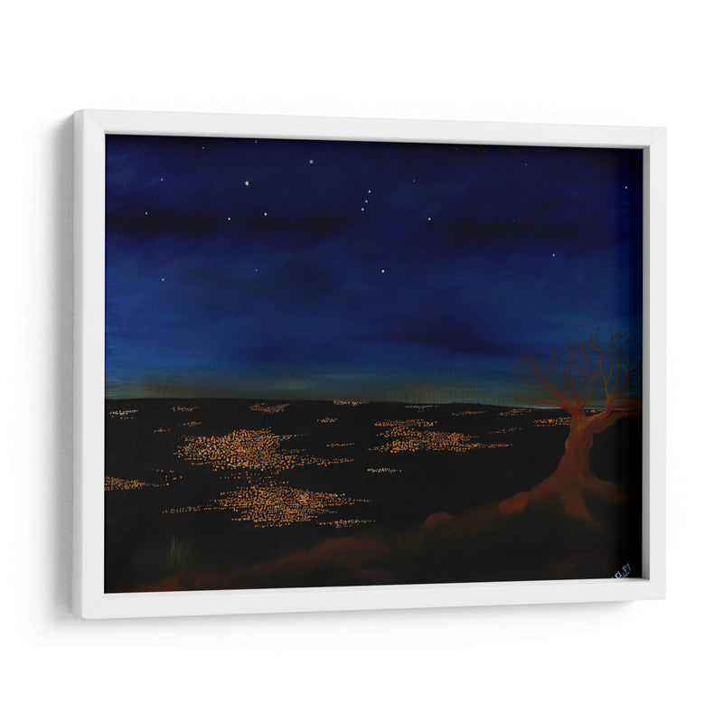 PAISAJE DE NOCHE - Kmiloropeza | Cuadro decorativo de Canvas Lab