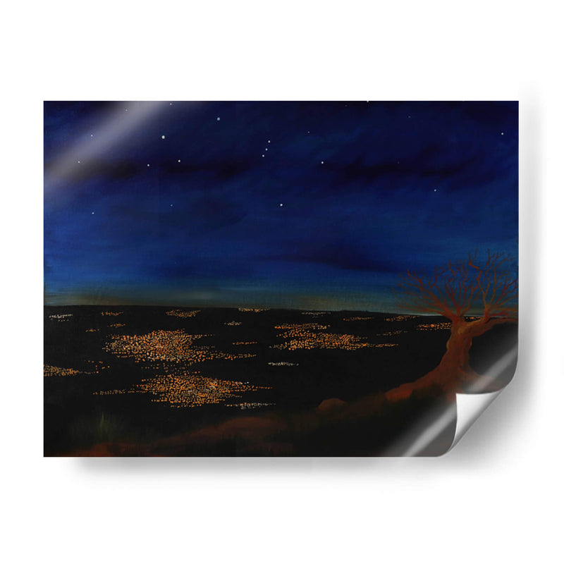 PAISAJE DE NOCHE - Kmiloropeza | Cuadro decorativo de Canvas Lab